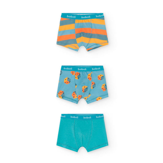 Pack 3 boxers dados mini niño