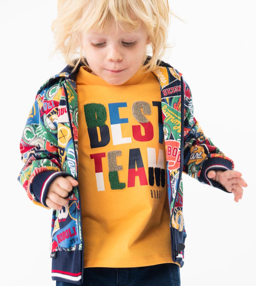 Playera amarilla Best Team para mini niño – Petite Luné Moda Infantil