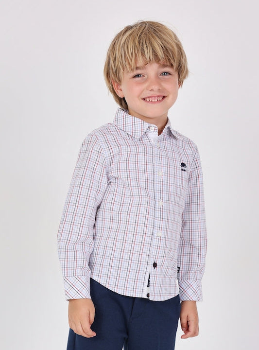Camisa cuadros colores mini niño