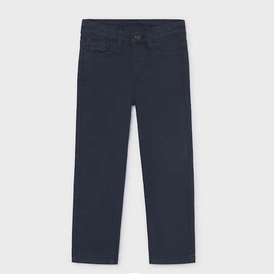 Pantalón slim básico azul mini niño