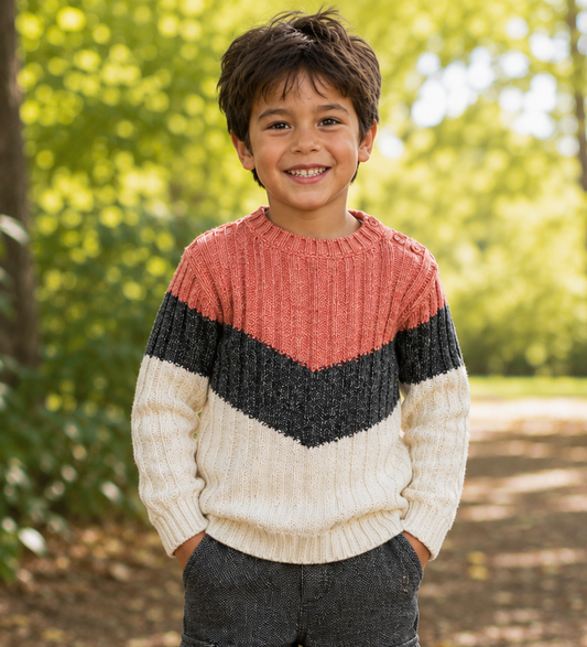 Suéter lana tricot caldera mini niño