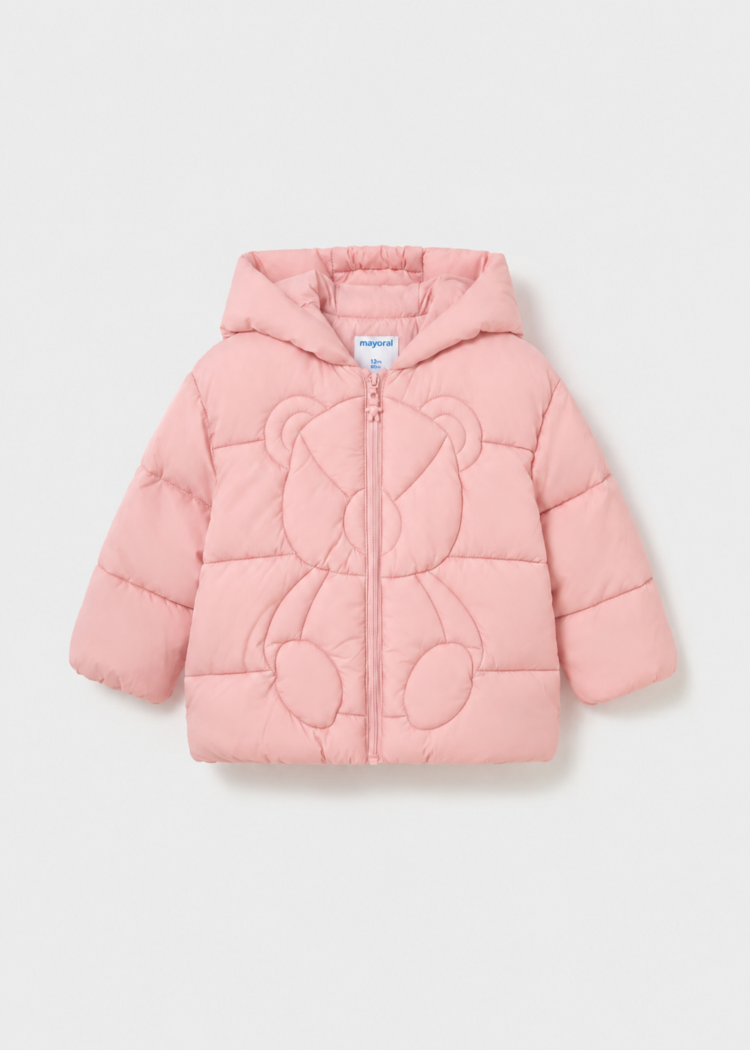 Chamarra acolchada osito rosa bebé niña