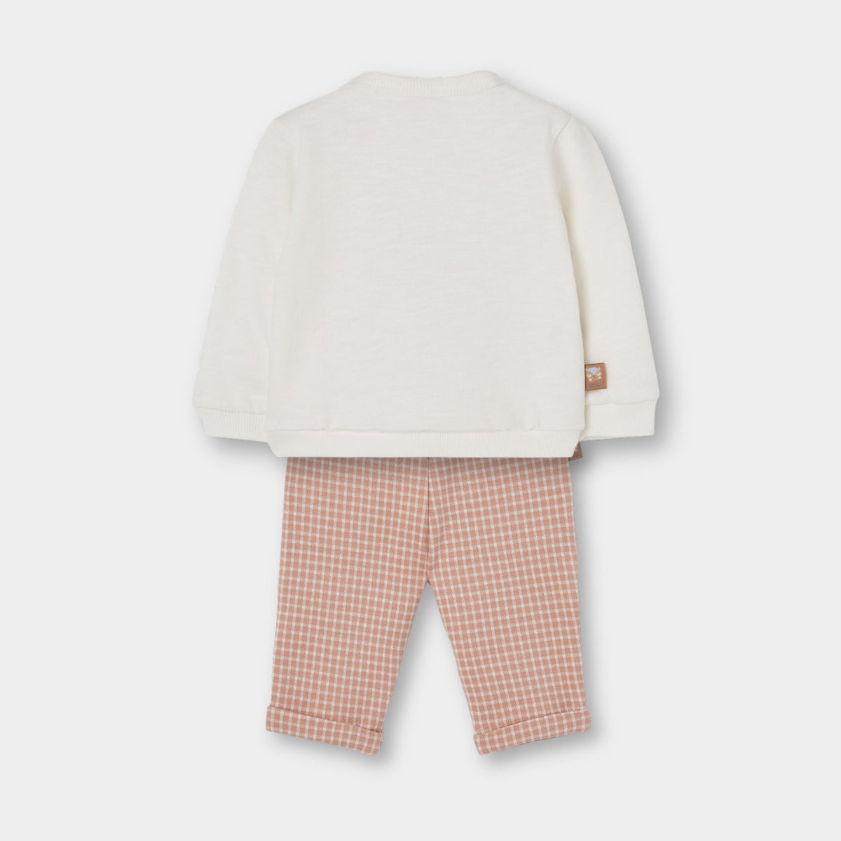 Conjunto felpa sudadera con pantalón avellana bebé niño