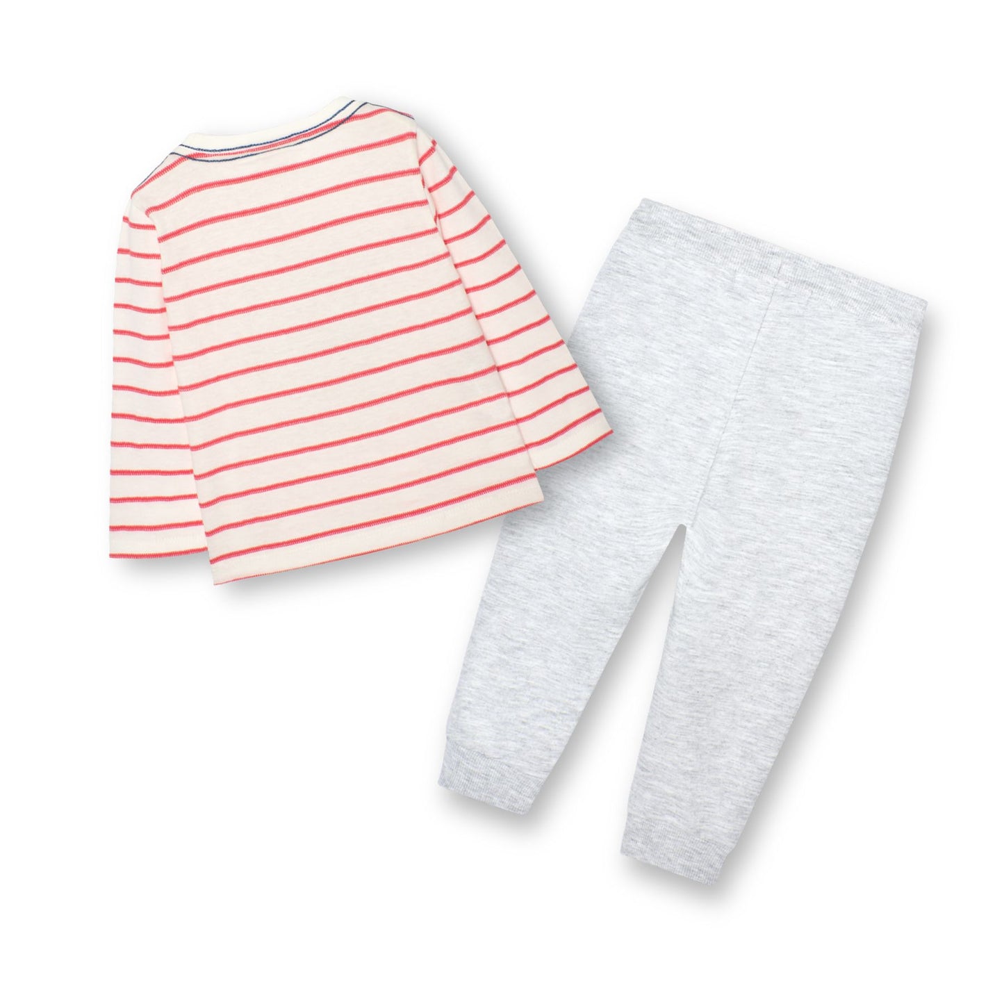 Conjunto playera con pants rayas mini niño