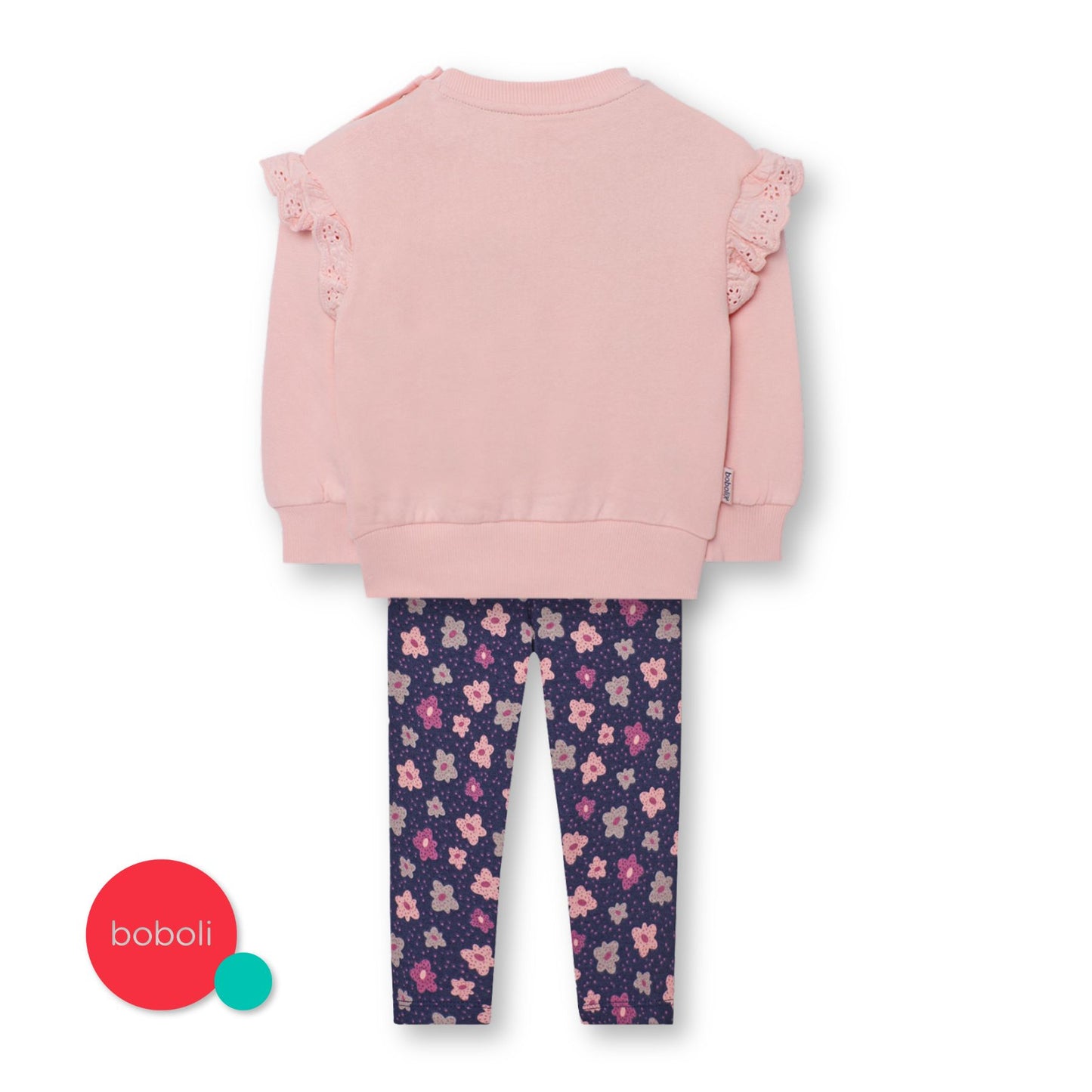 Conjunto lila sudadera con leggings mini niña