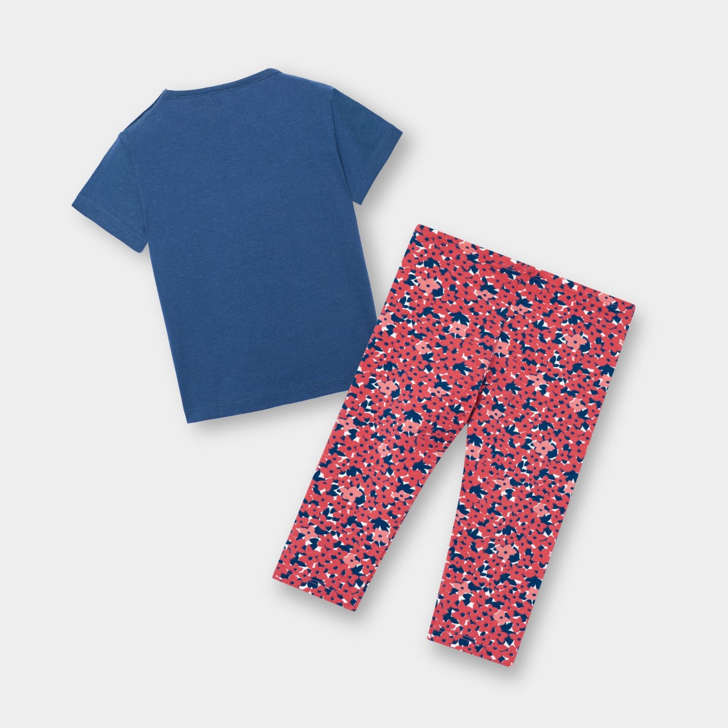 Conjunto blusa leggings fresa mini niña
