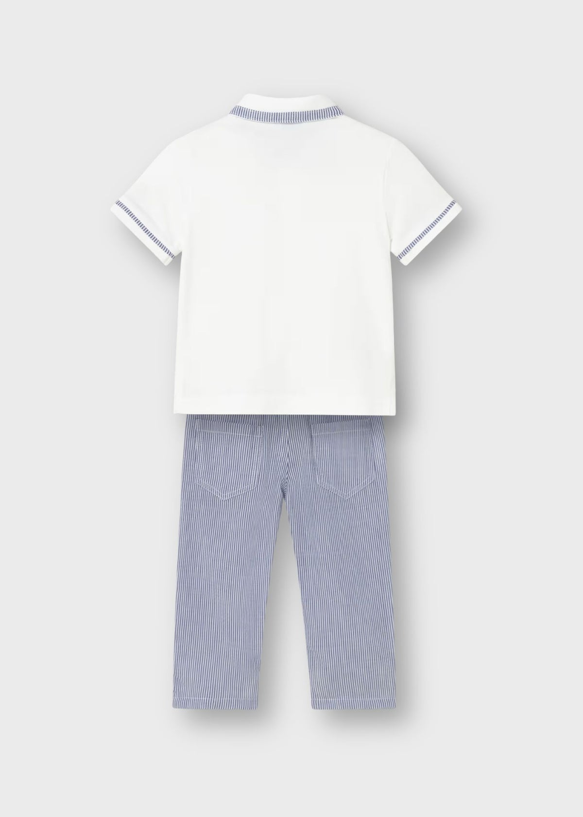 Conjunto polo barco con pantalón para bebé niño