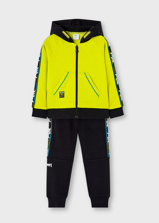 Conjunto de pants amarillo con negro niño jr