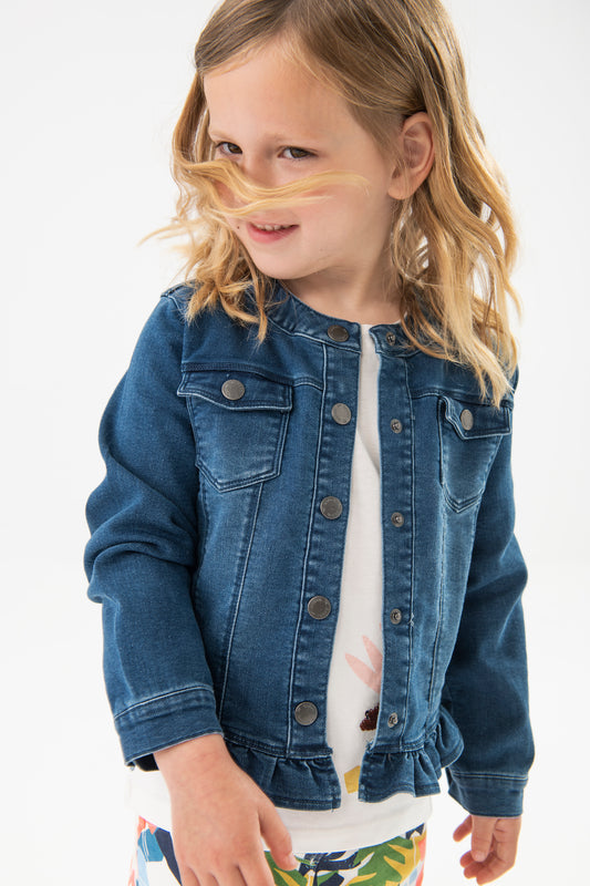 Chamarra de mezclilla para mini niña