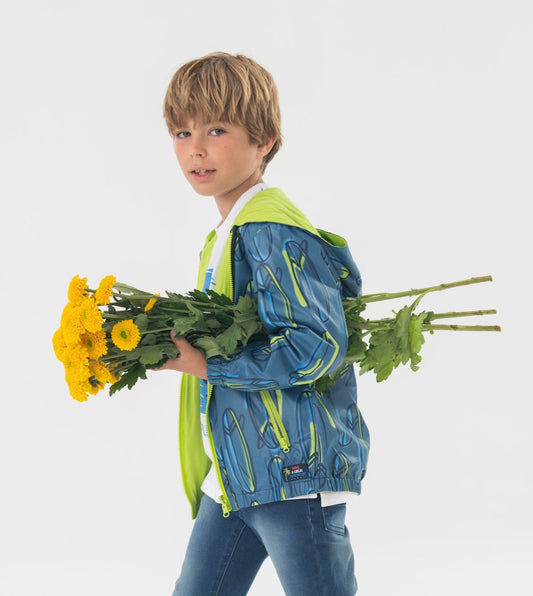 Impermeable reversible para mini niño y niño jr
