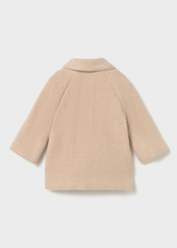 Abrigo beige bebé niña