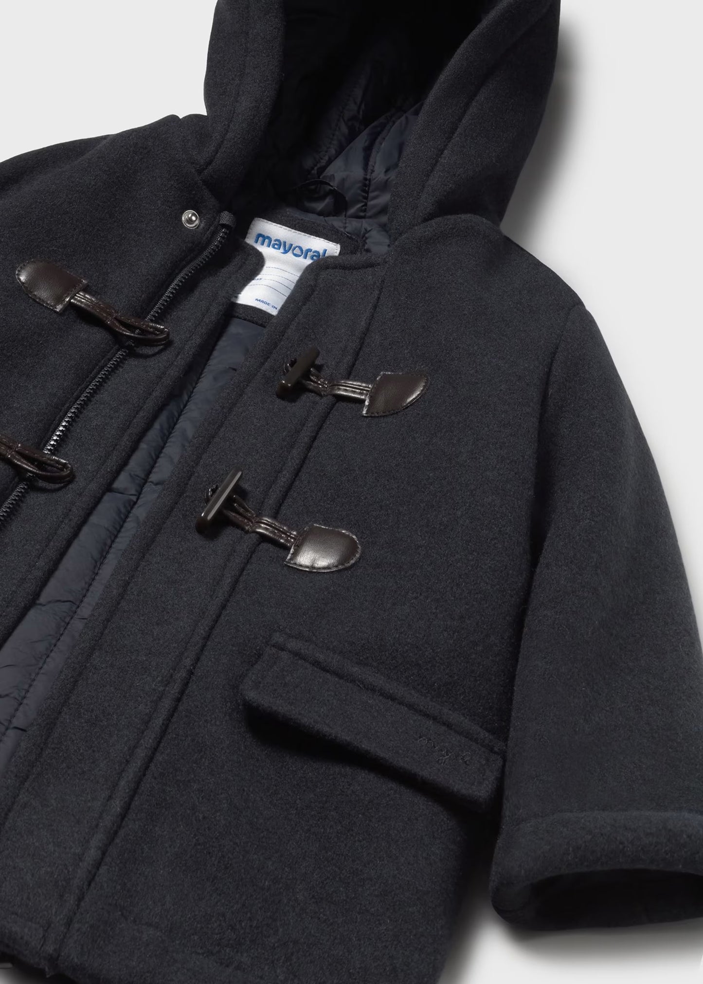 Abrigo trenca azul marino bebé niño unisex
