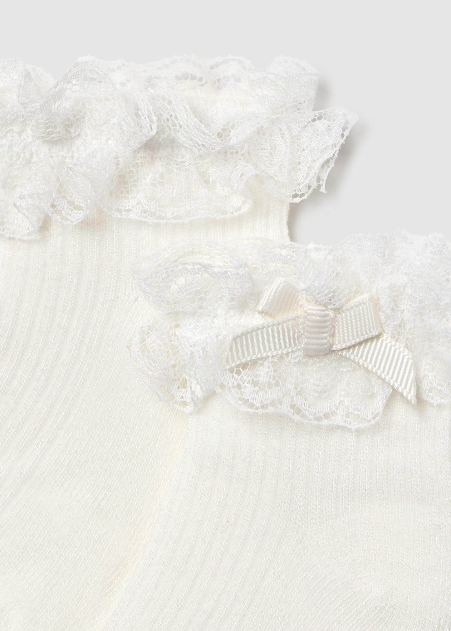 Calcetín holán crudo recién nacida