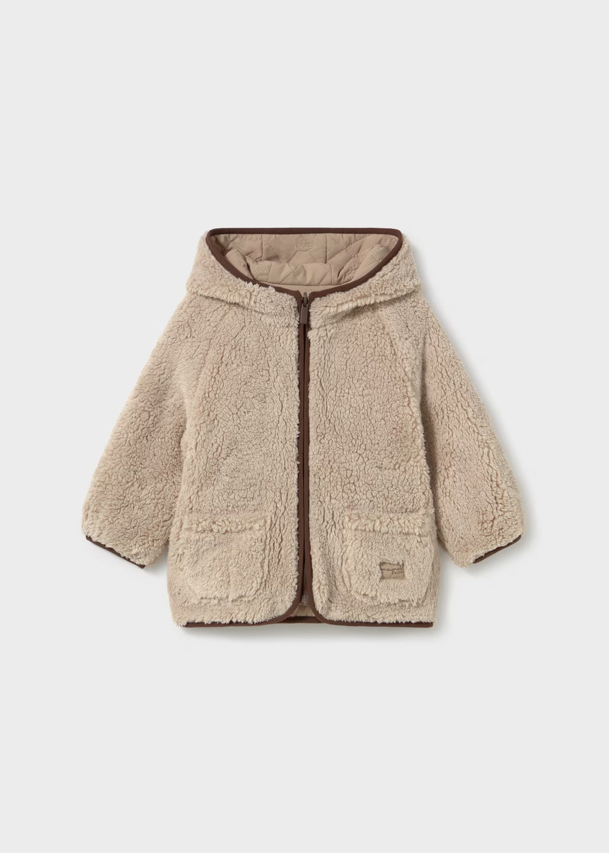 Chamarra borrego reversible bebé niño