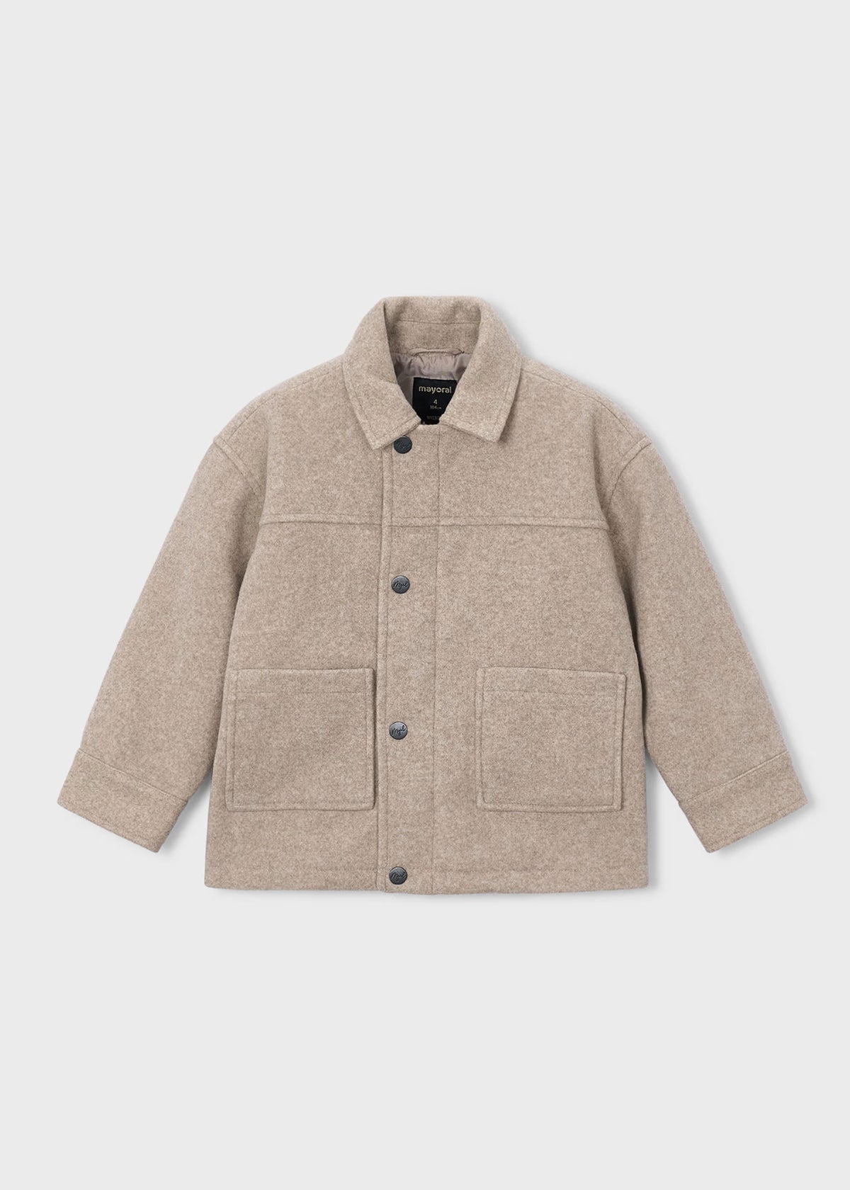 Abrigo beige mini niño