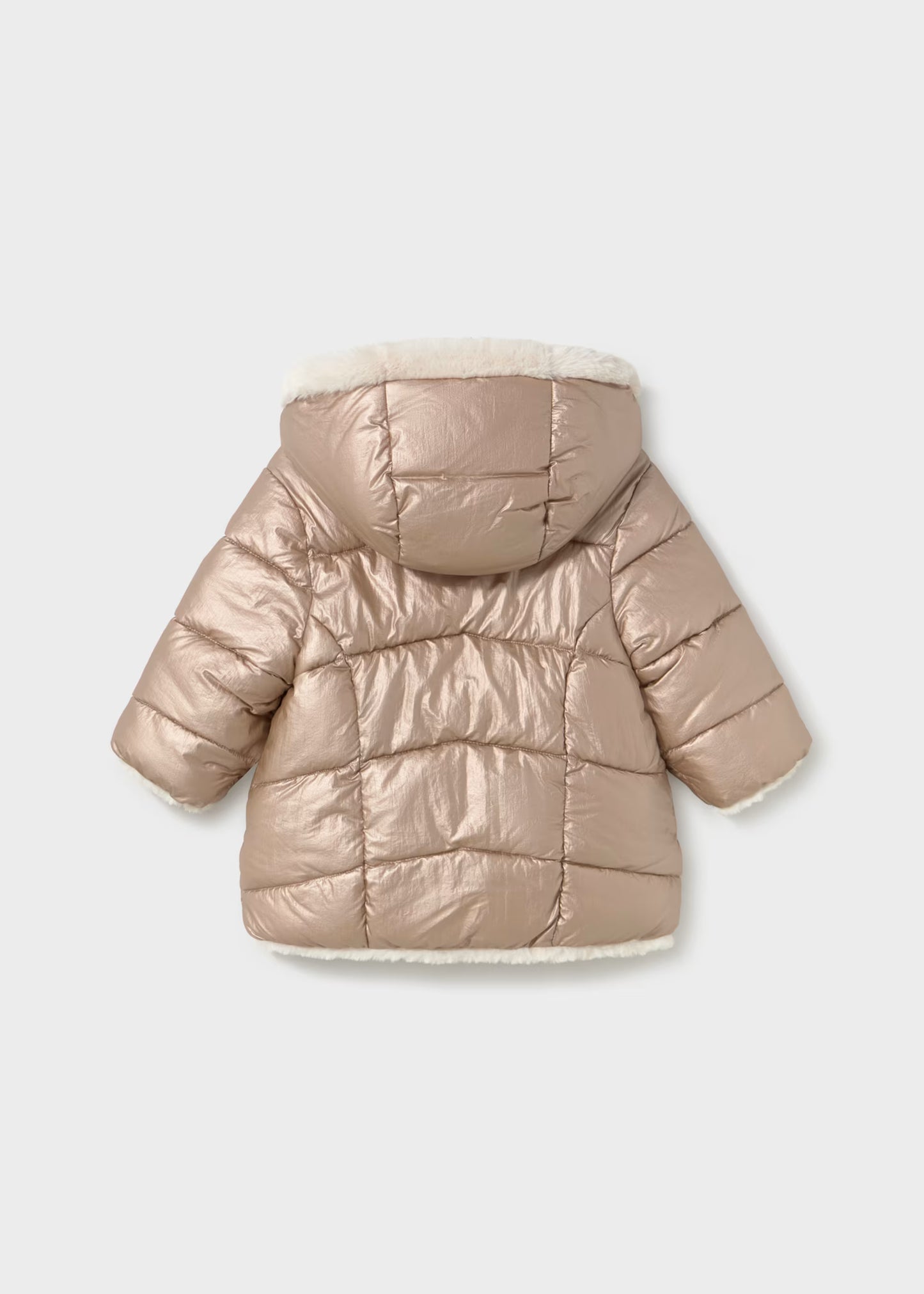 Chamarra reversible pelo bebé niña