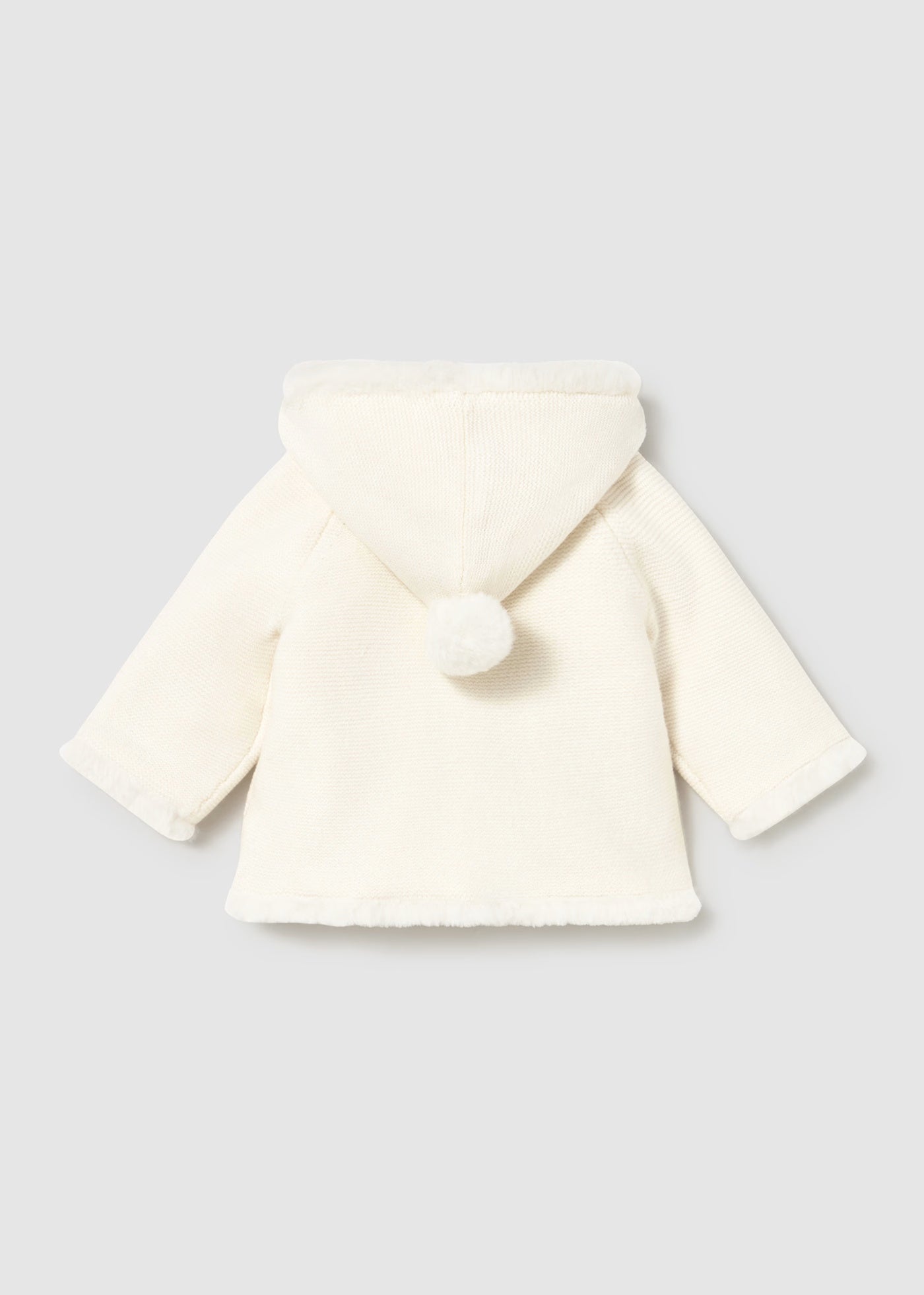 Chamarra tricot con pelo recién nacid@