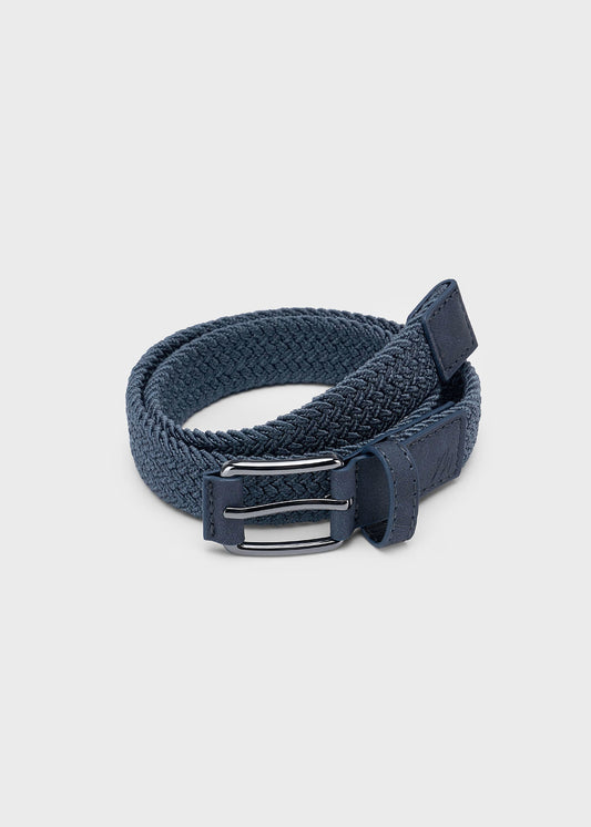 Cinturón trenzado azul mini niño