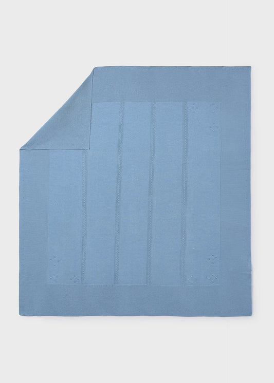 Cobijita algodón azul bebé recién nacido