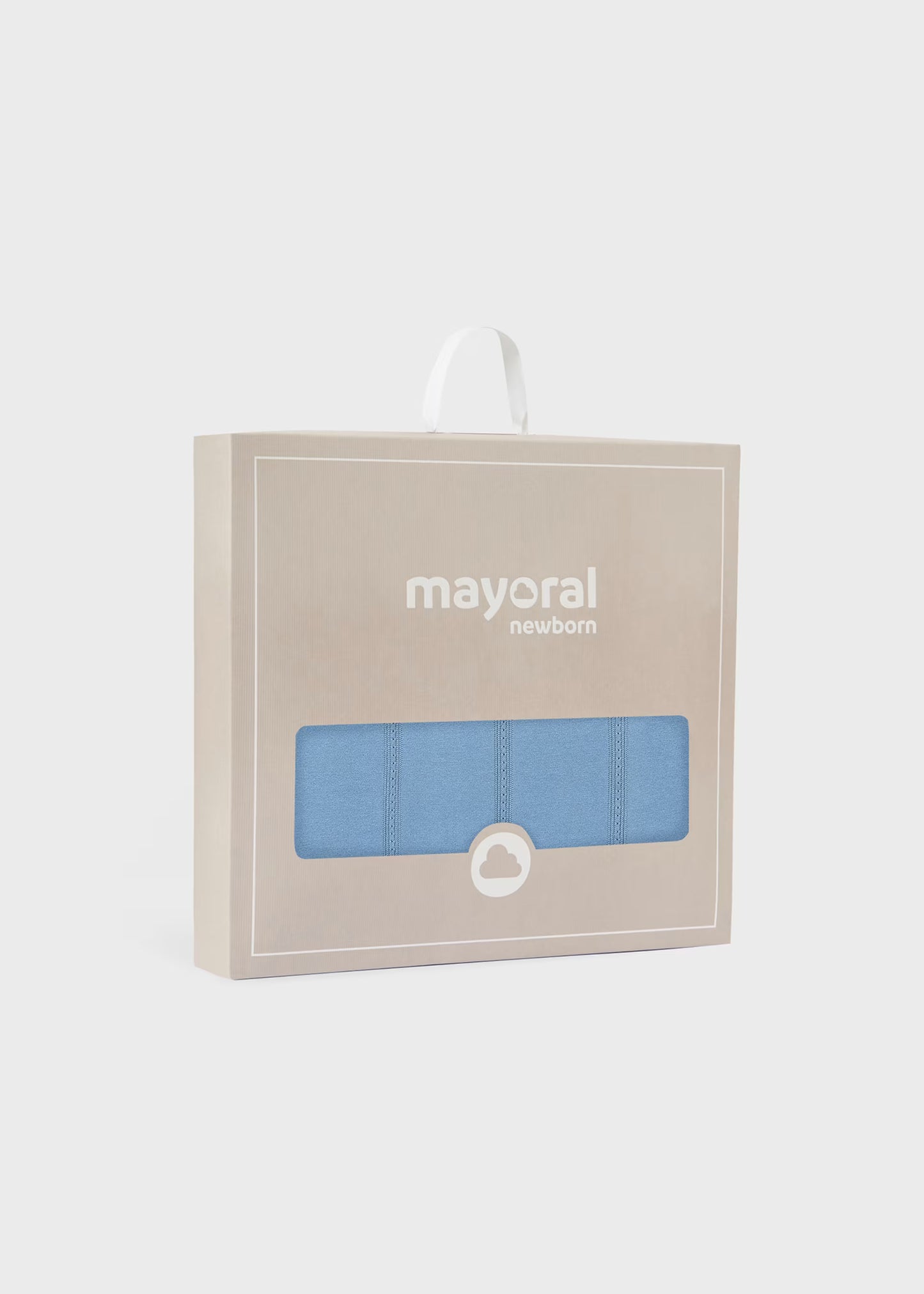 Cobijita algodón azul bebé recién nacido