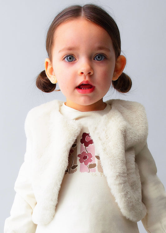 Conjunto chaleco 3 piezas bebé niña