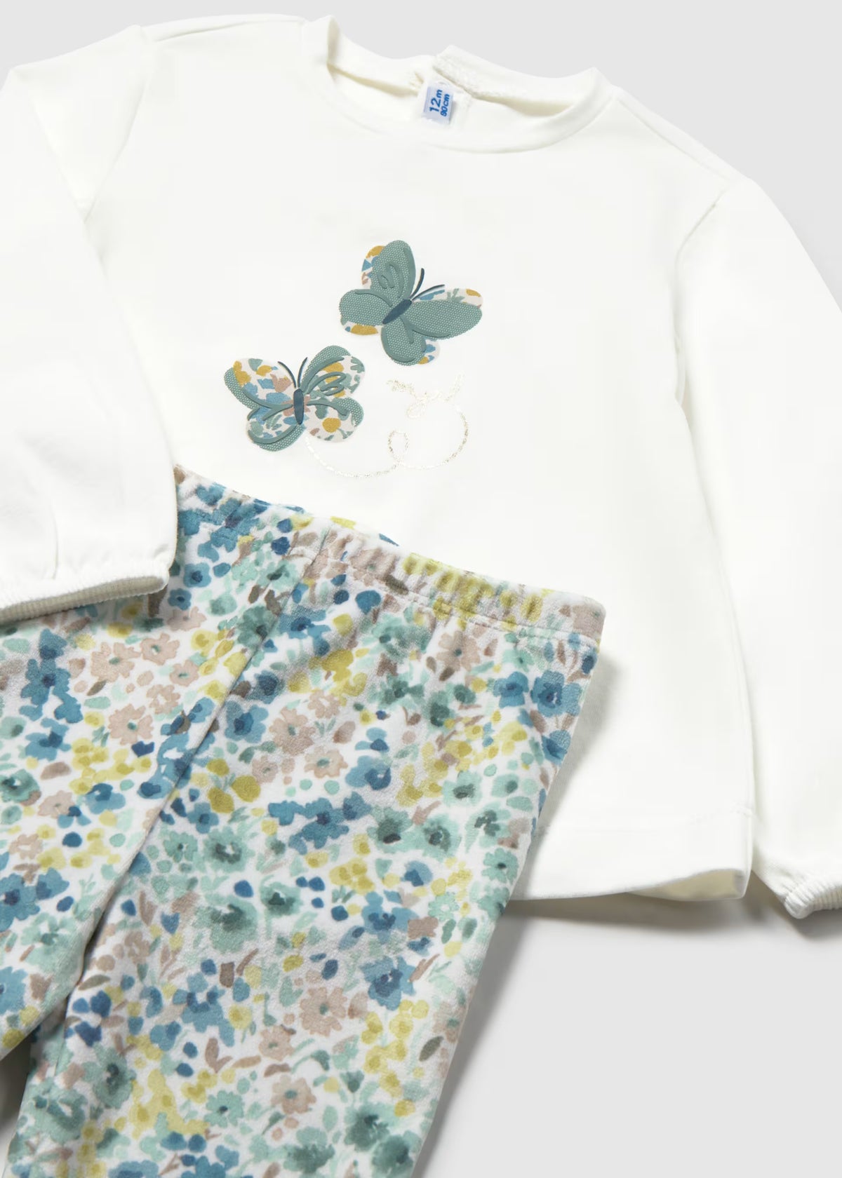 Conjunto de leggings con chaleco pelo bebé niña