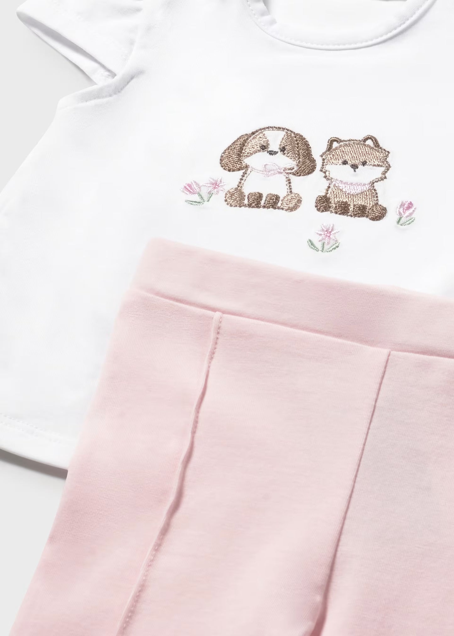Conjunto 3 piezas rosa con chamarra recién nacida