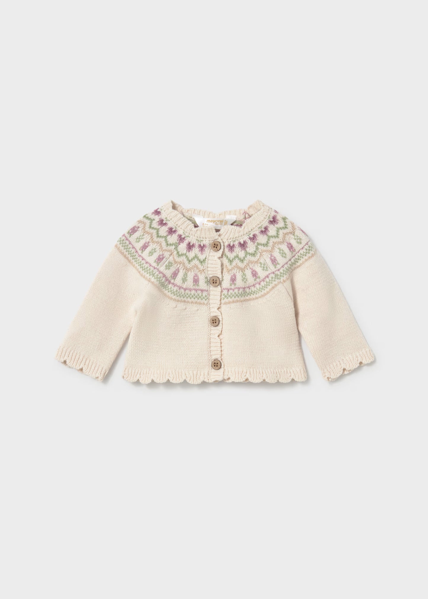 Conjunto 3 piezas falda tricot recién nacida