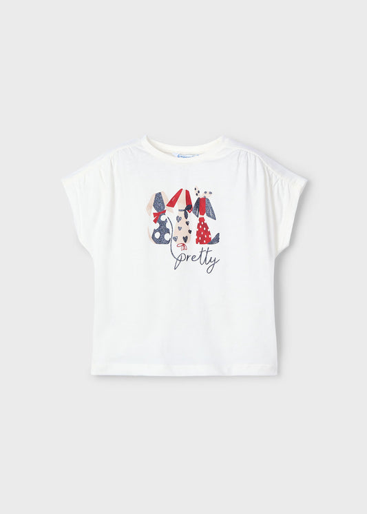 Conjunto blusa con 2 leggings mini niña