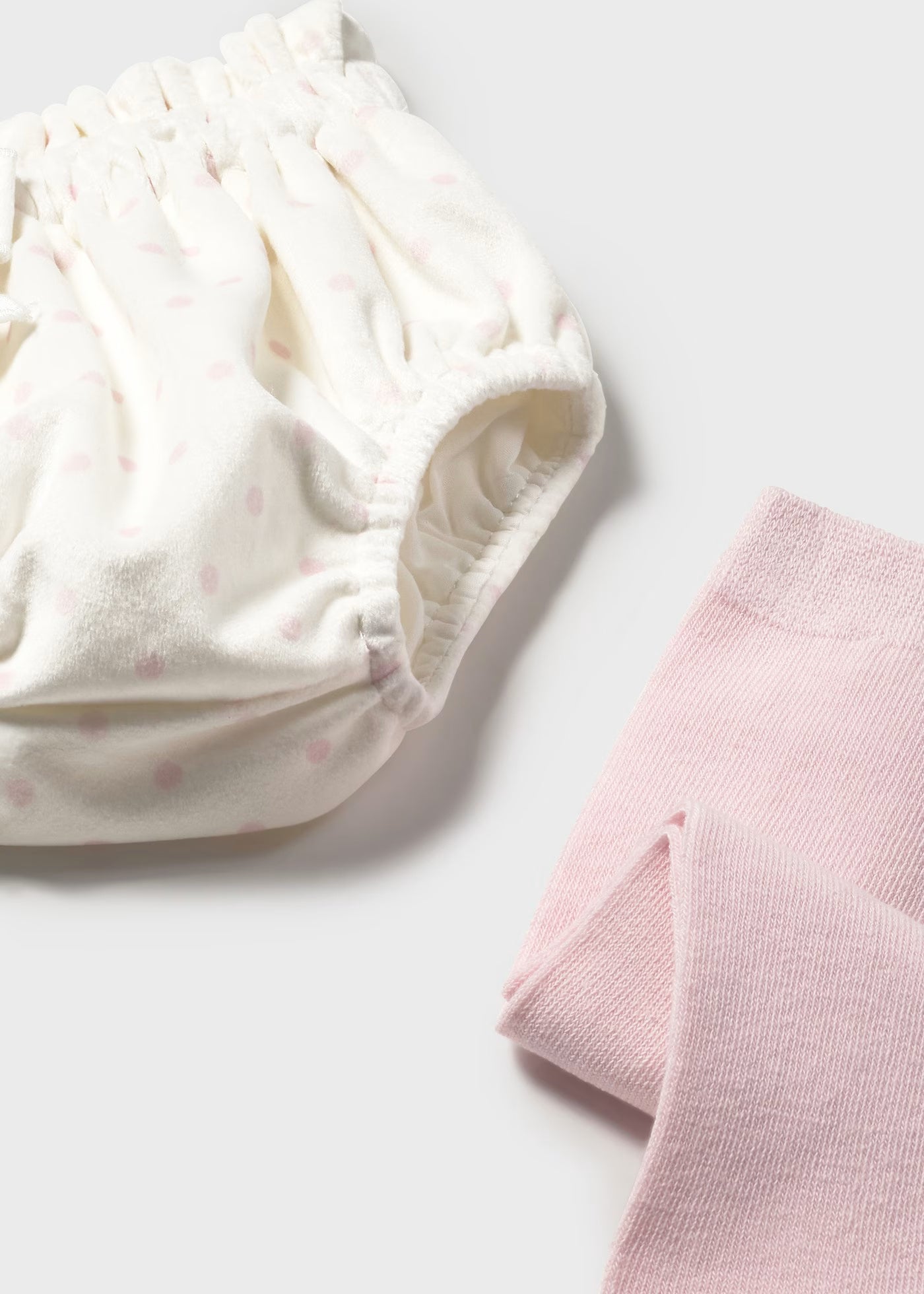 Conjunto 3 piezas tricot rosa recién nacida