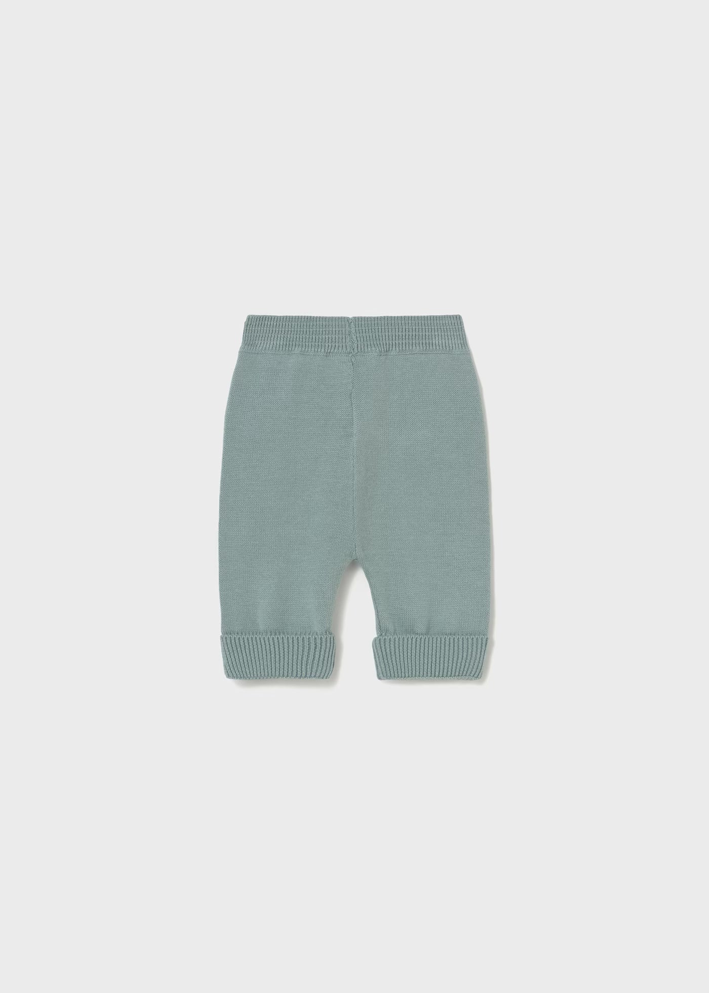 Conjunto 3 piezas tricot verde aqua recién nacido