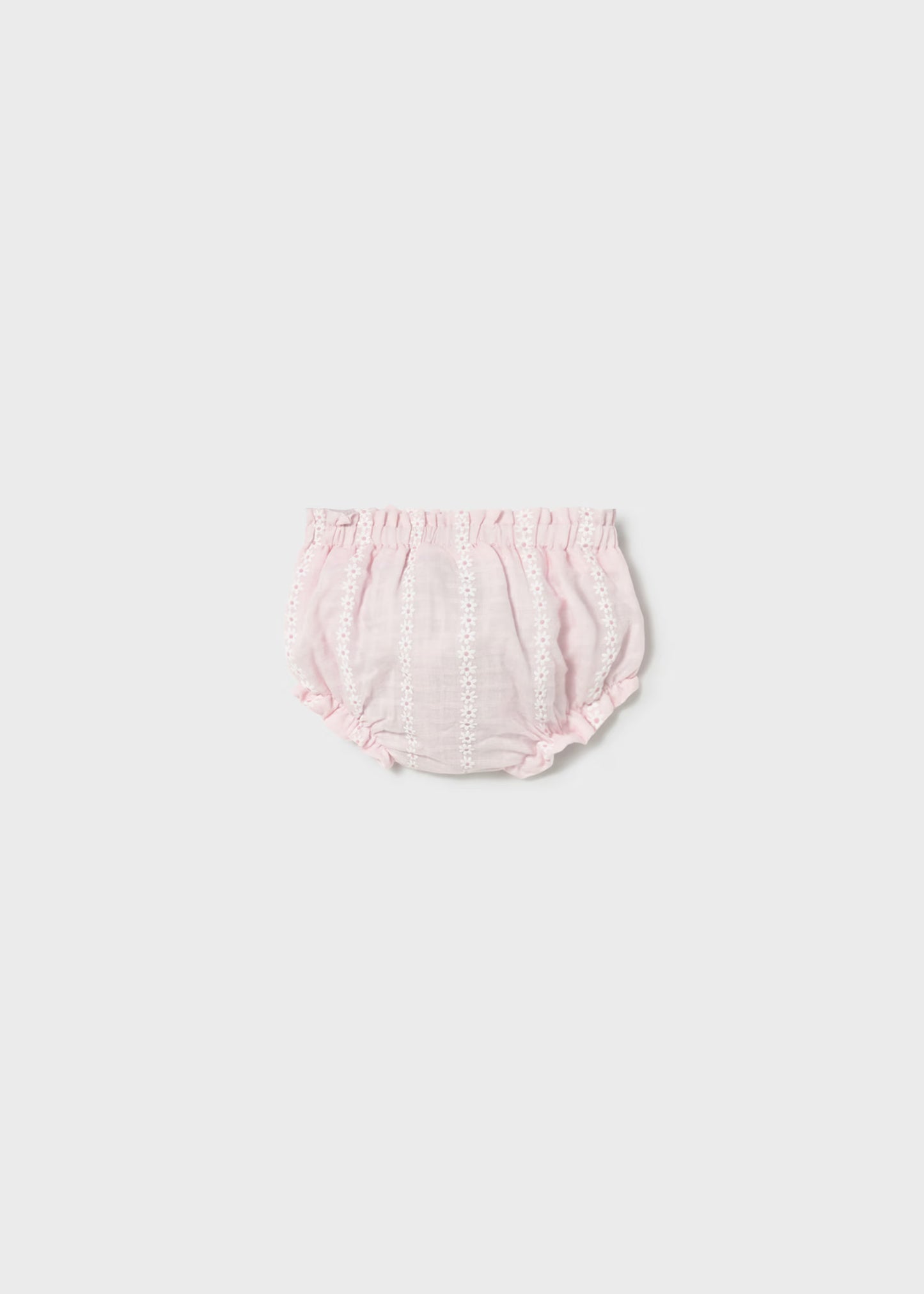 Conjunto rosa 3 piezas tricot recién nacida