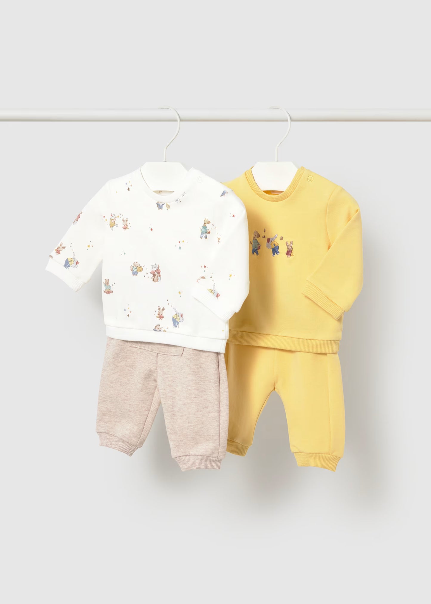 Conjunto 4 piezas amarillo recién nacido