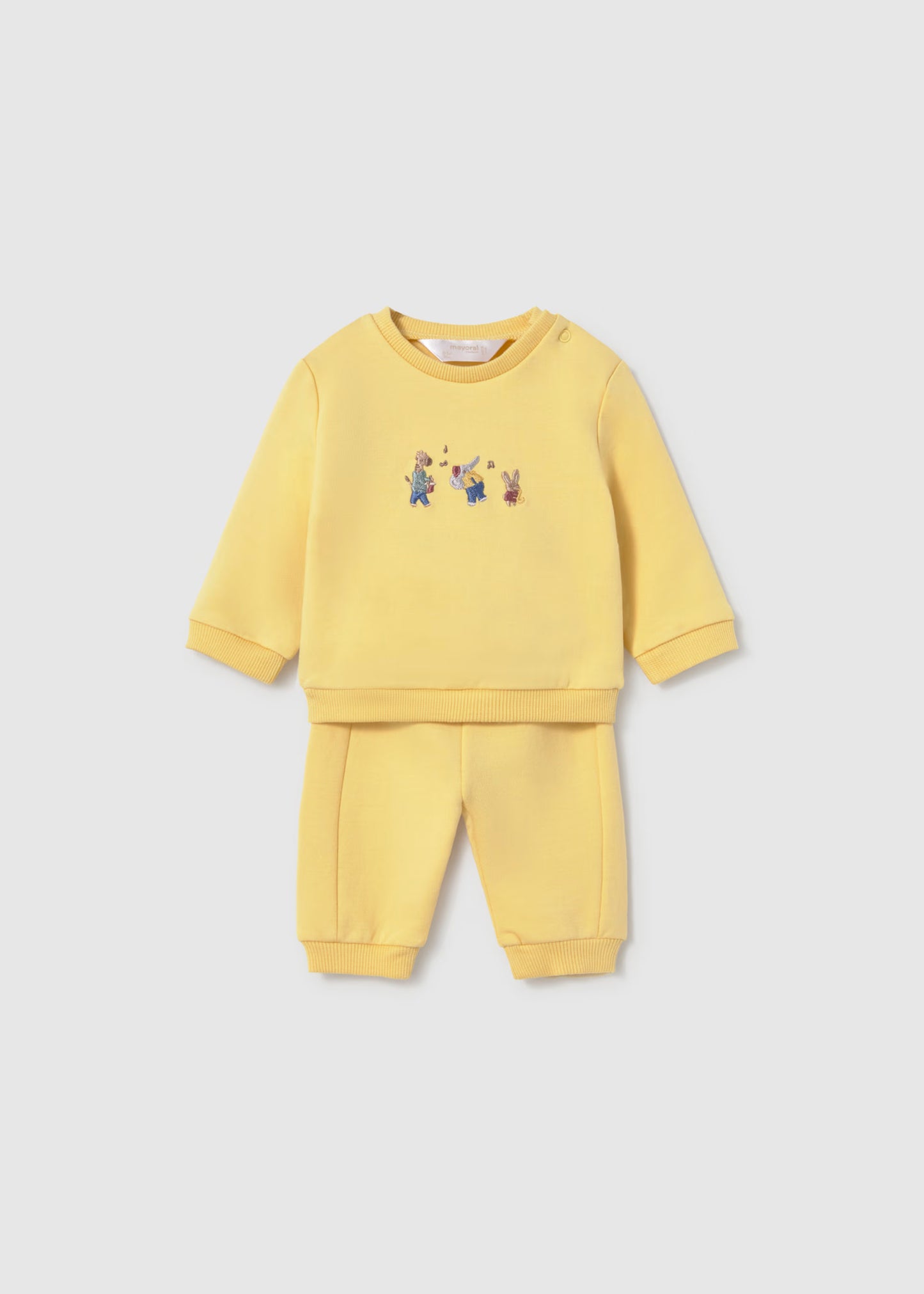 Conjunto 4 piezas amarillo recién nacido