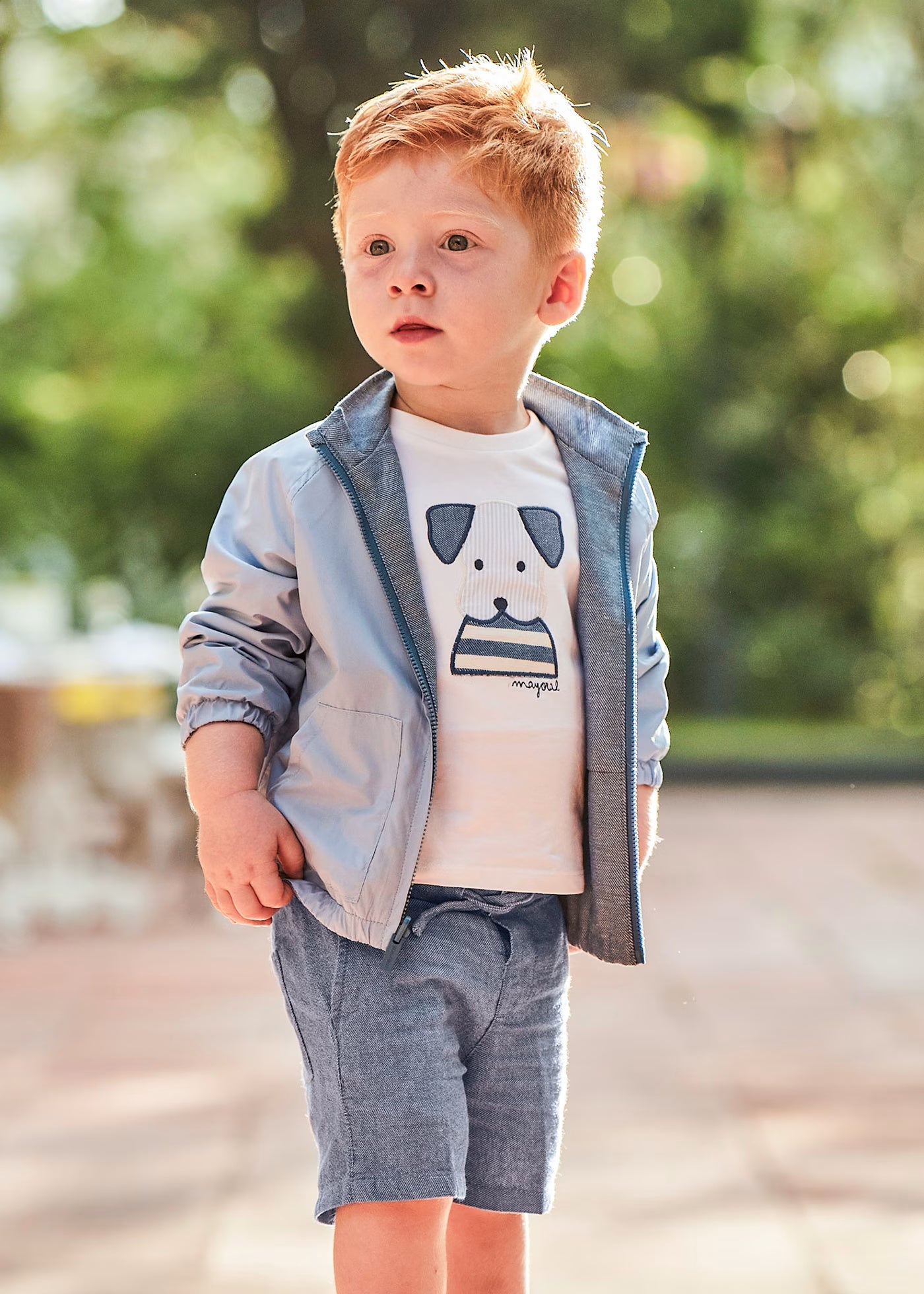 Conjunto playera con short perrito para bebé niño