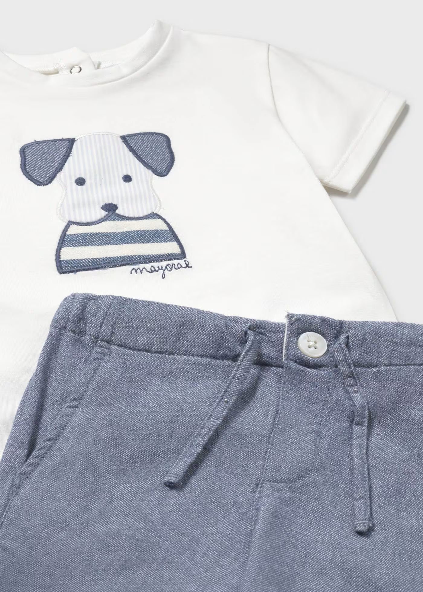 Conjunto playera con short perrito para bebé niño