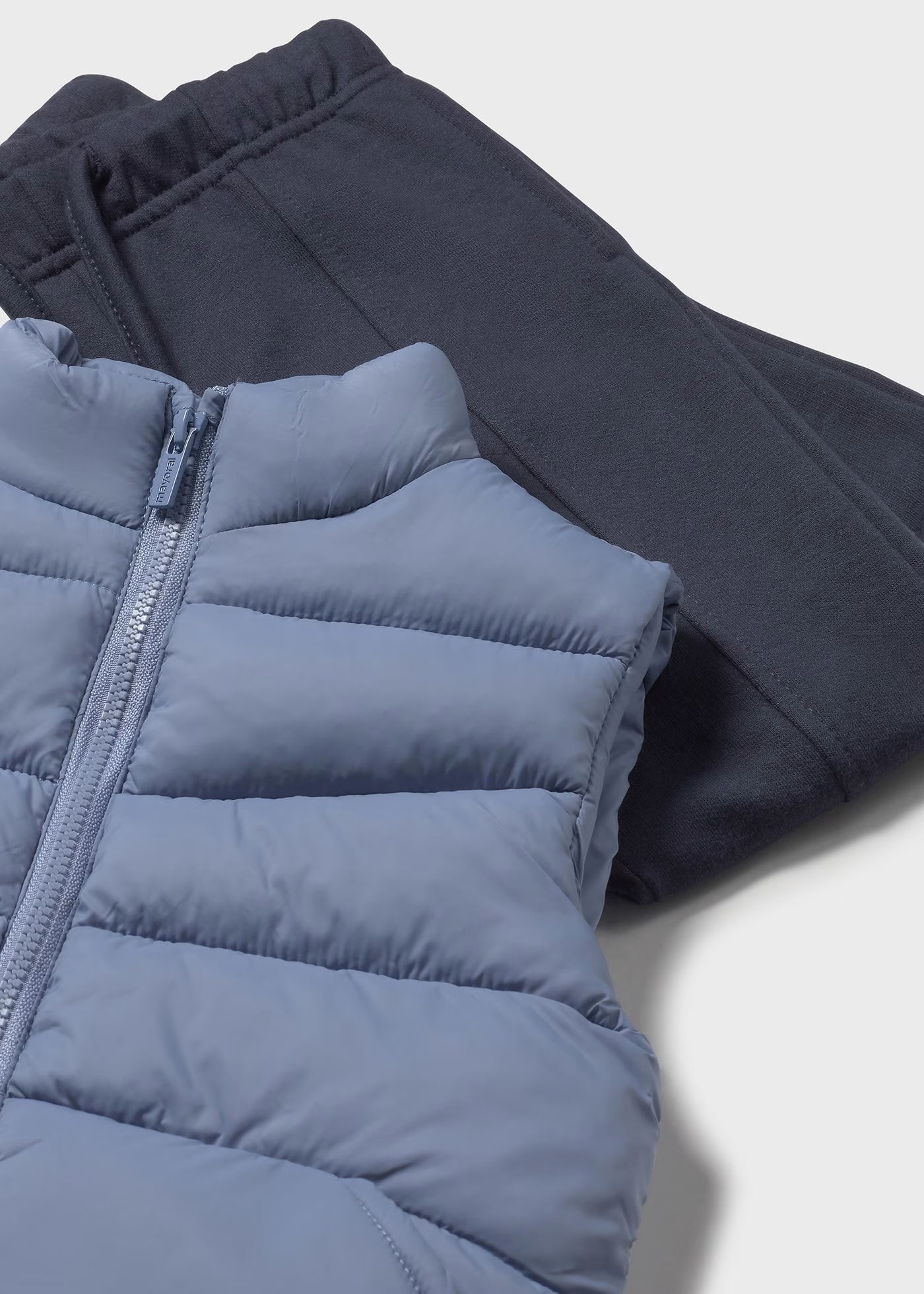 Conjunto chaleco 3 piezas azul bebé niño