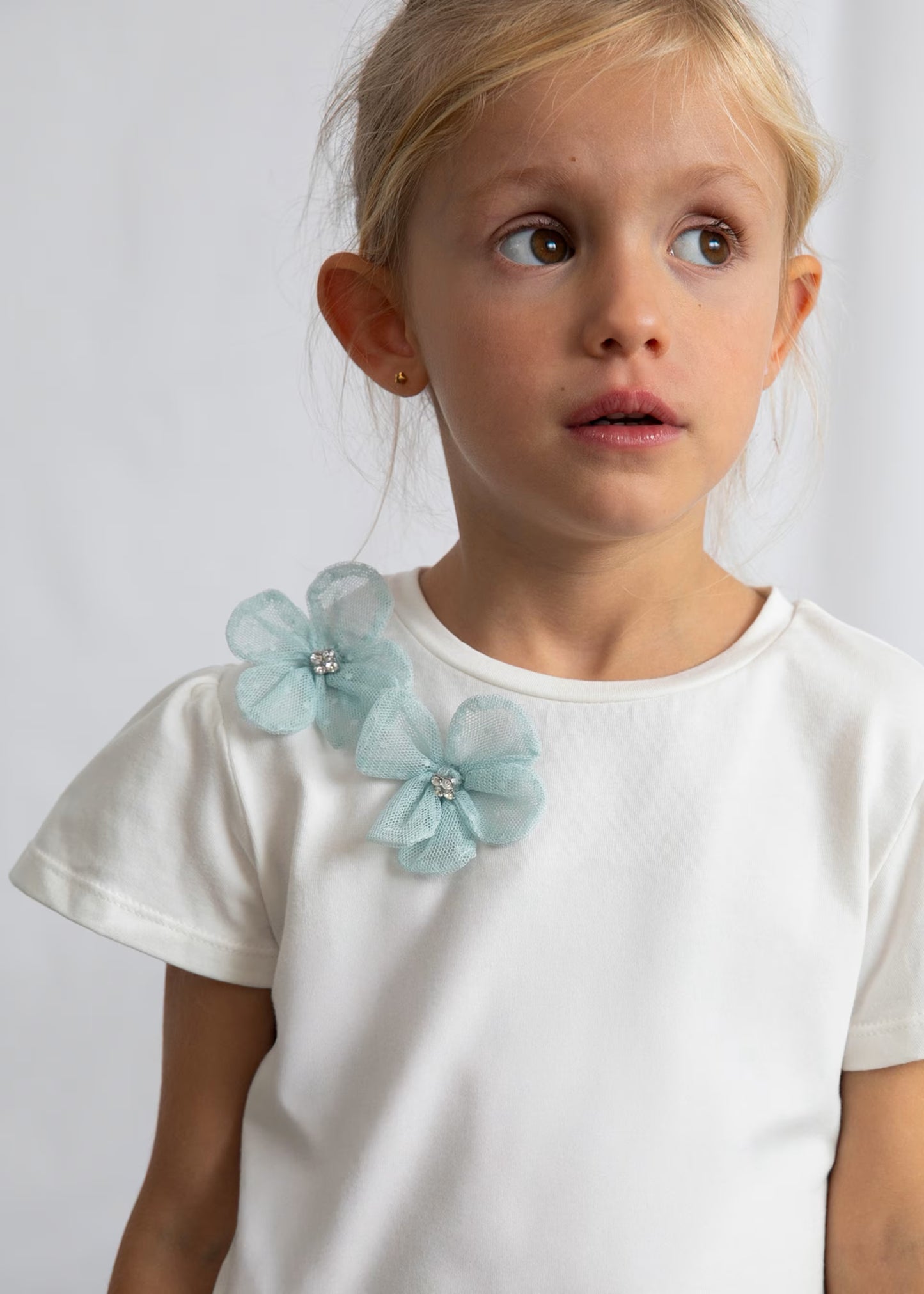 Conjunto falda tul y blusa lago mini niña