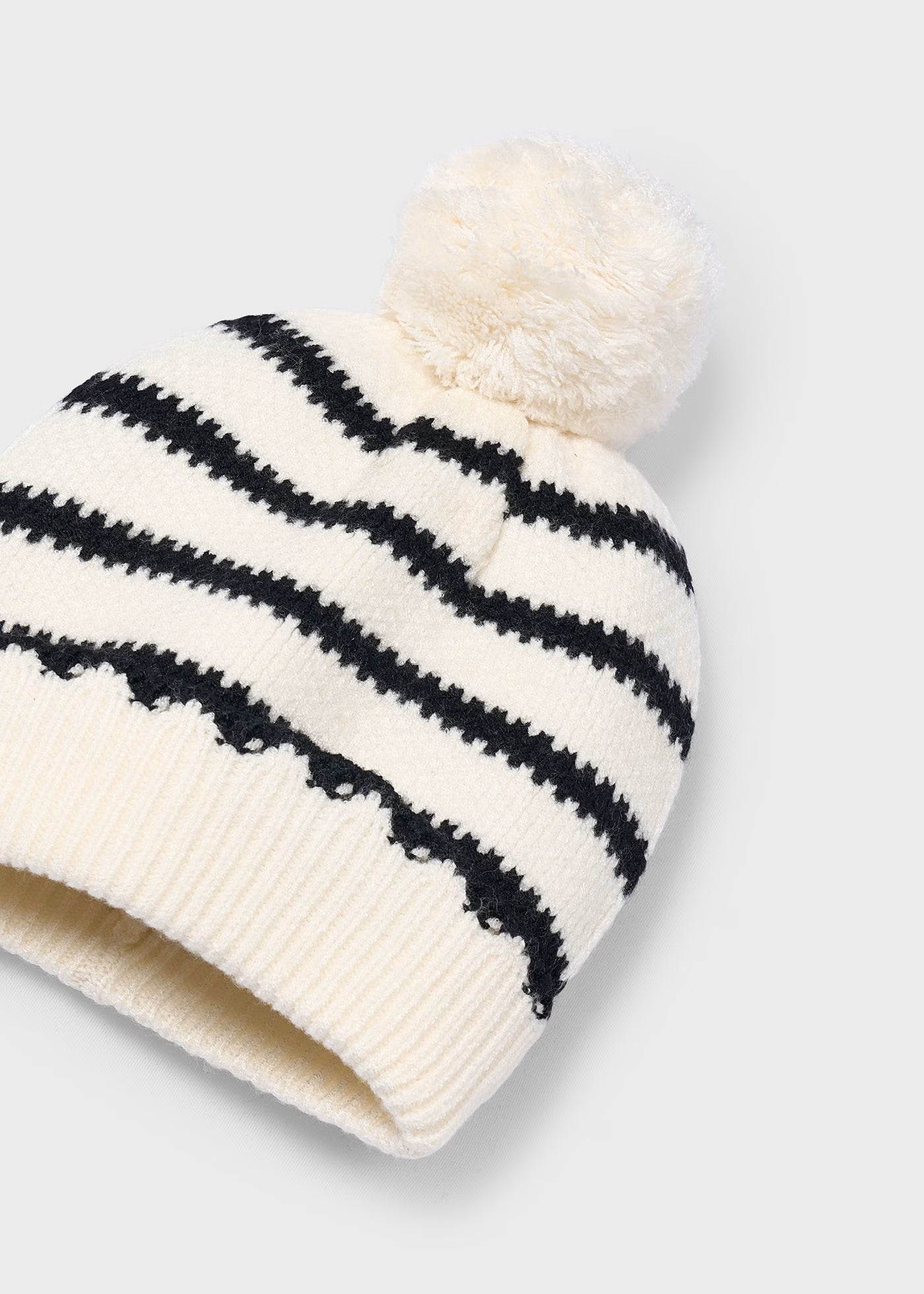 Conjunto gorro y bufanda rayas mini niña