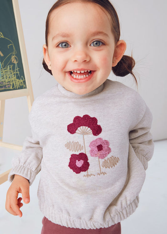 Conjunto legging campana y sudadera bebé niña
