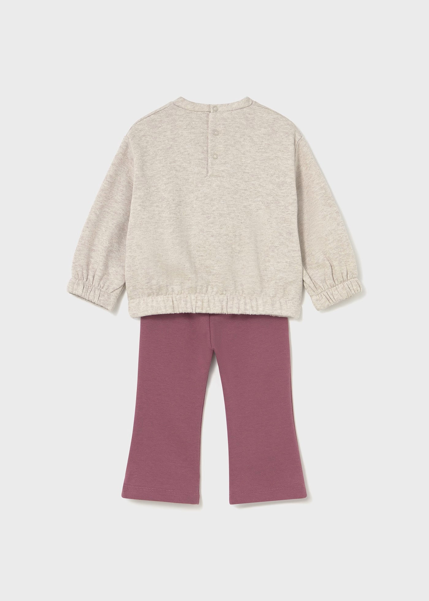 Conjunto legging campana y sudadera bebé niña