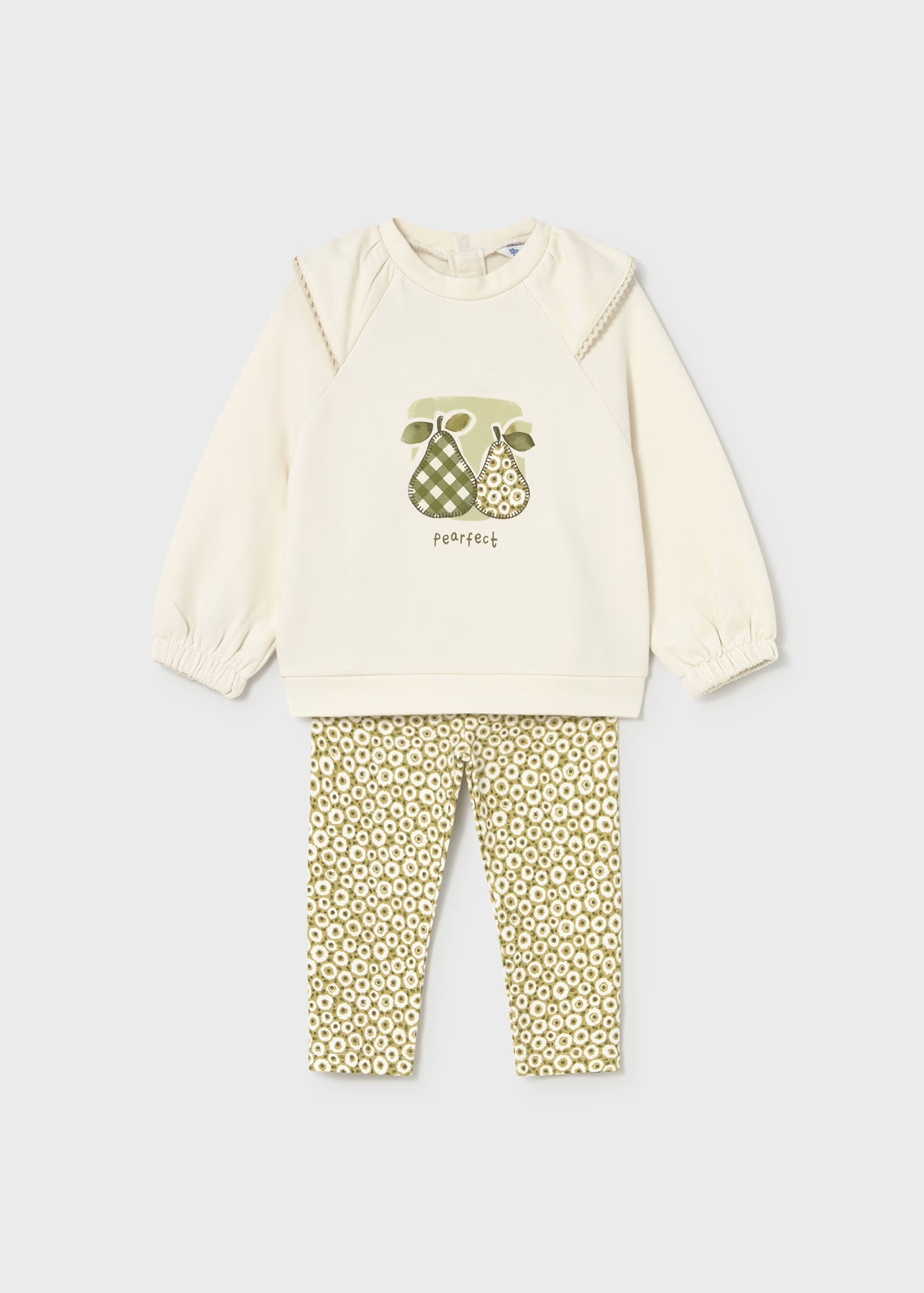 Conjunto legging estampado y sudadera bebé niña