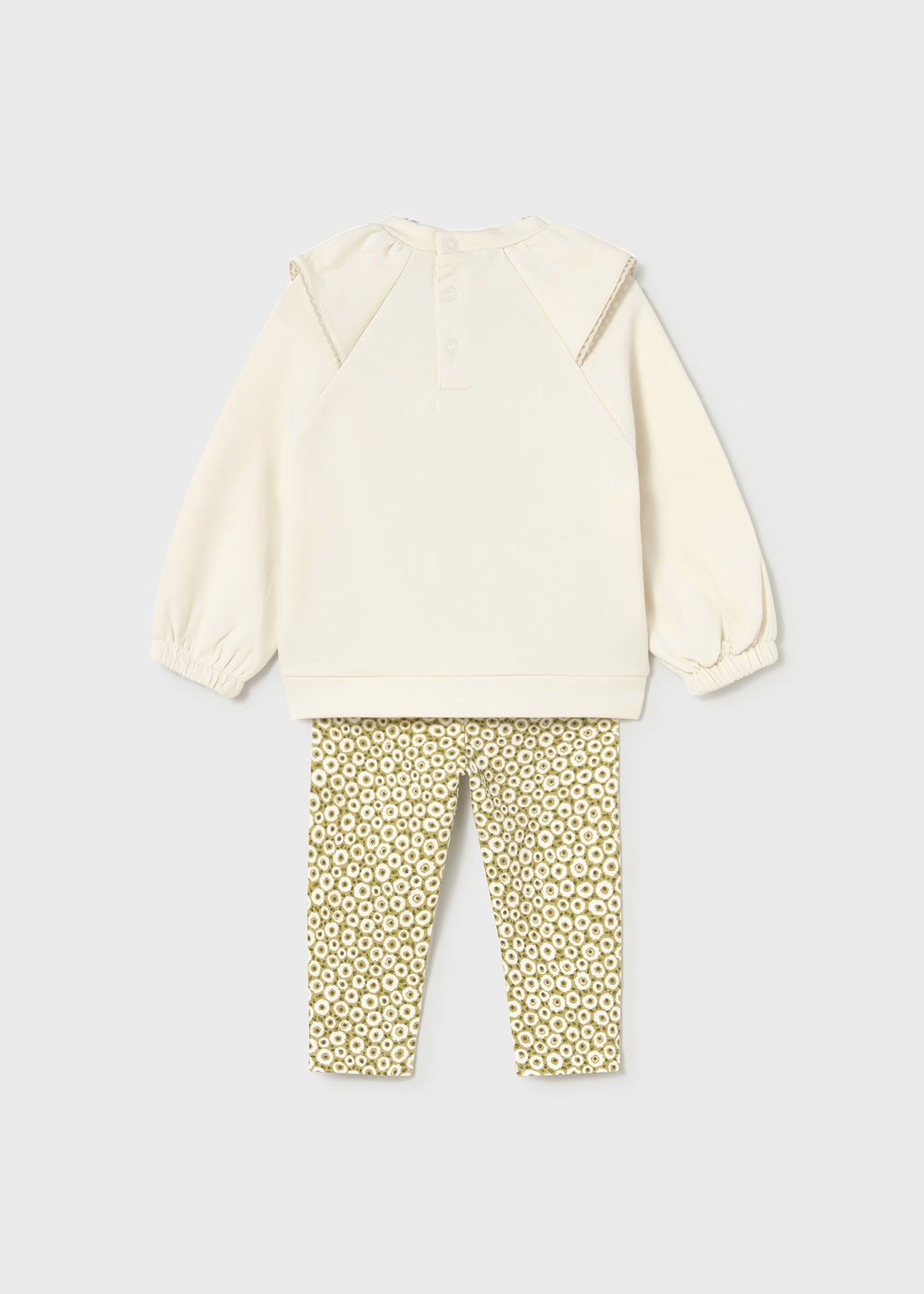 Conjunto legging estampado y sudadera bebé niña