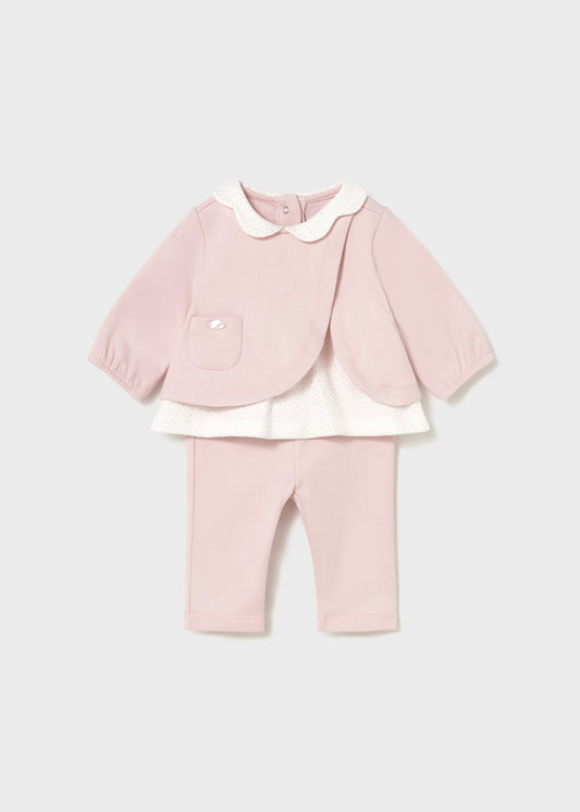 Conjunto legging y playera recién nacida