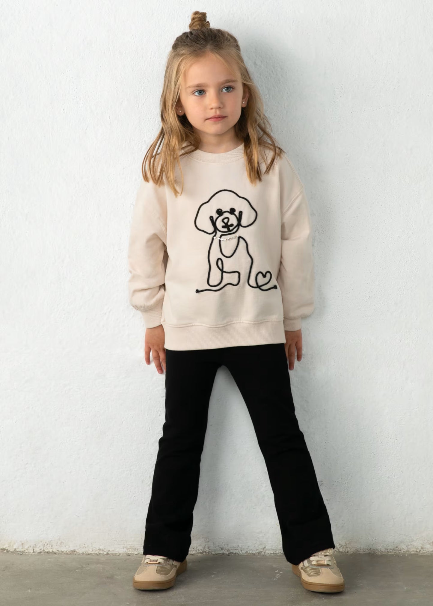 Conjunto legging y sudadera perro mini niña