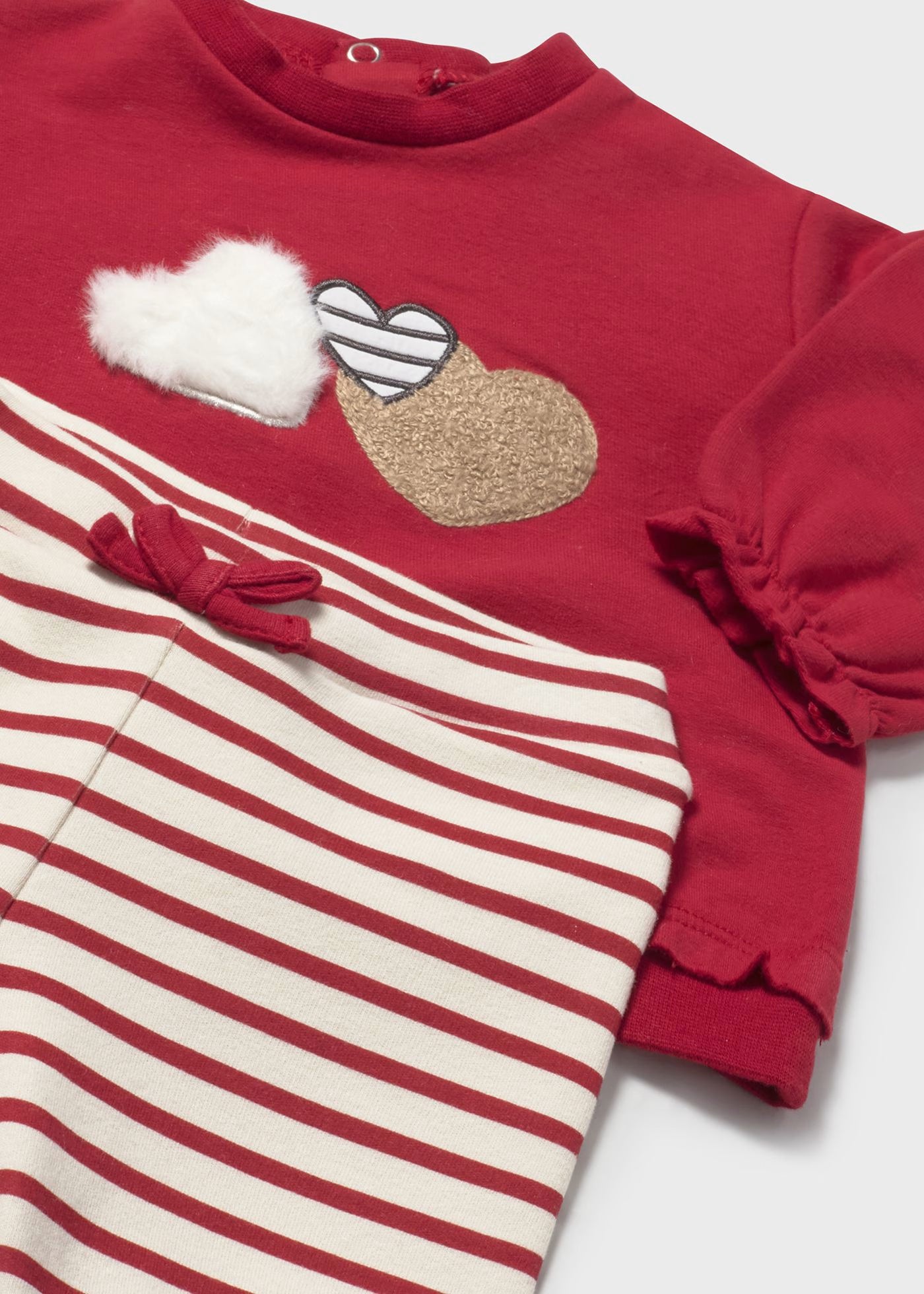 Conjunto leggings 4 piezas rojo recién nacida