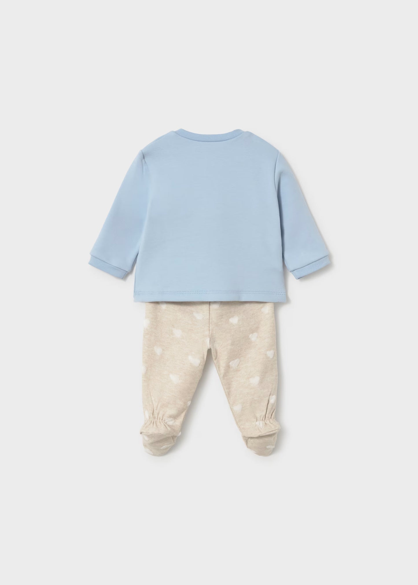 Conjunto pantalón y sudadera azul recién nacido