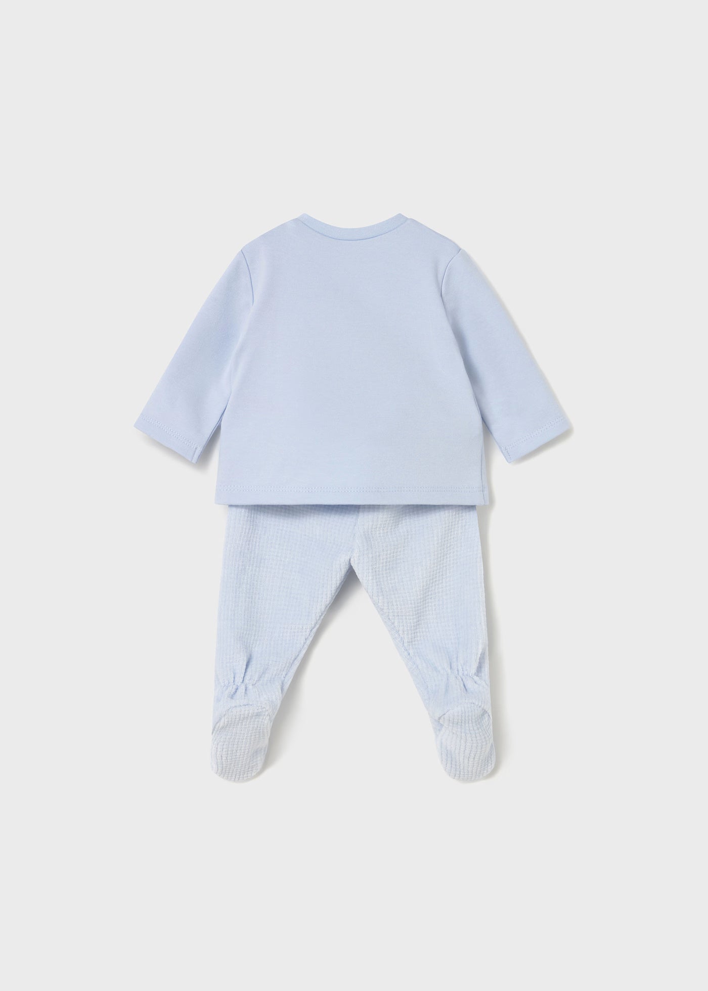 Conjunto pantalón y sudadera azul recién nacido