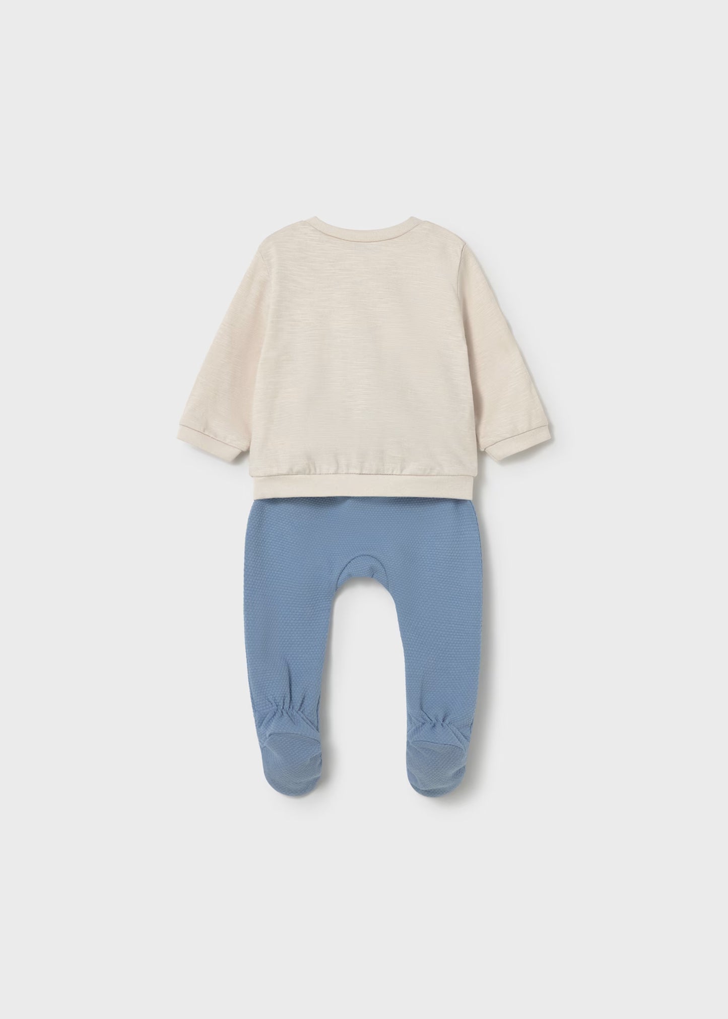 Conjunto pantalón y sudadera azul recién nacido