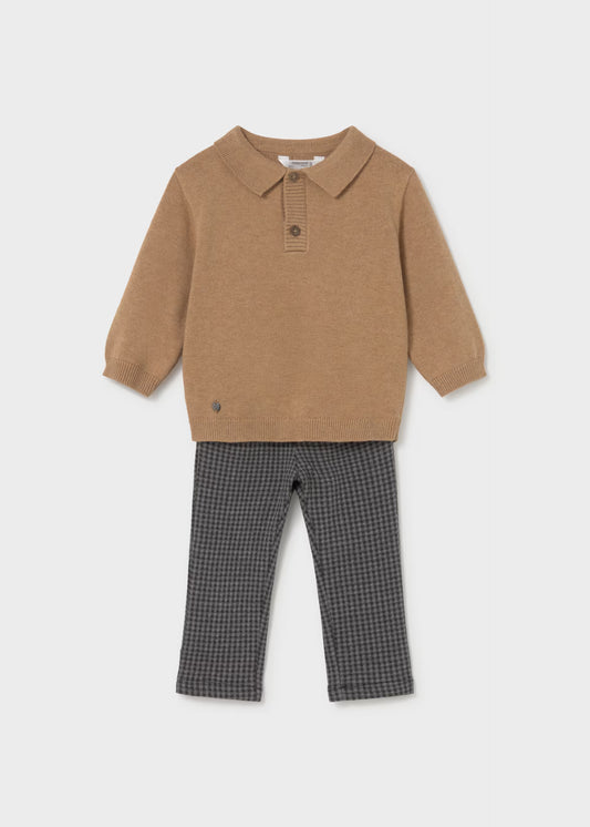Conjunto pantalón con suéter bebé niño
